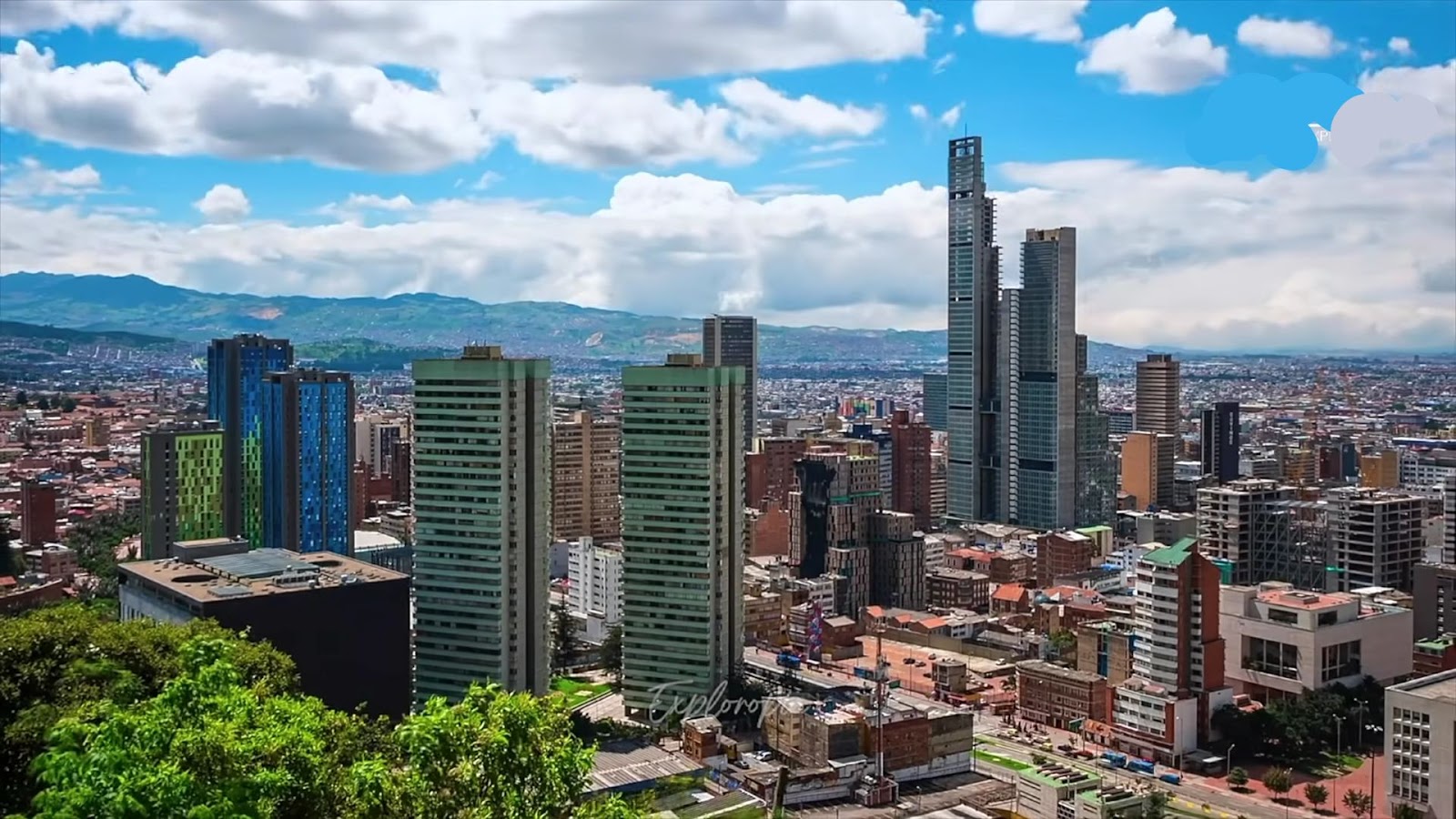 Colombia drone view