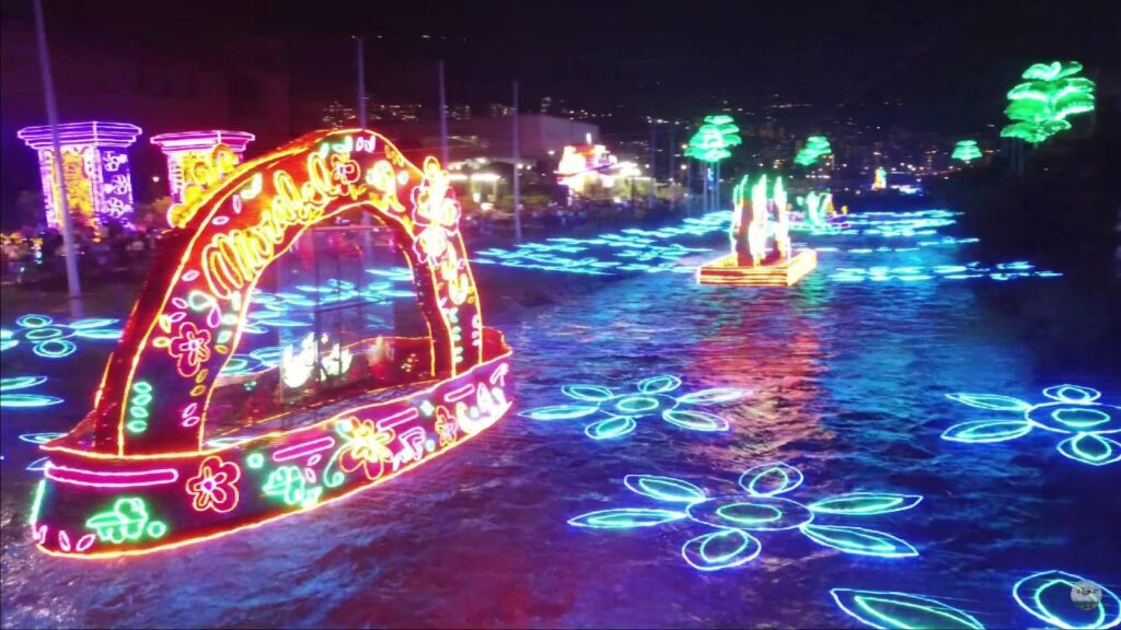 Christmas lights in Colombia