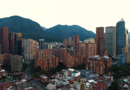 Bogota, Colombia drone view