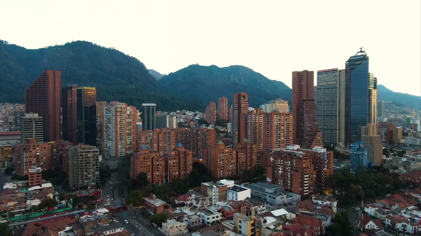 Bogota, Colombia drone view
