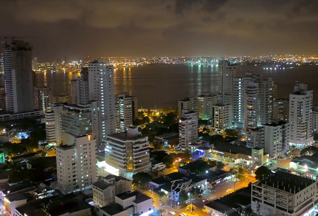 Cartagena, Colombia drone view